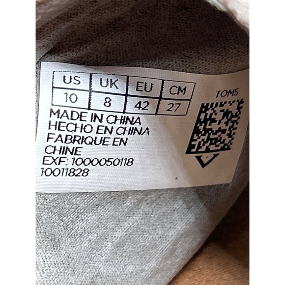 Toms Womens Size 10 Espadrille Sandals With Adjustable Strap & Multicolor Patter - Picture 6 of 6